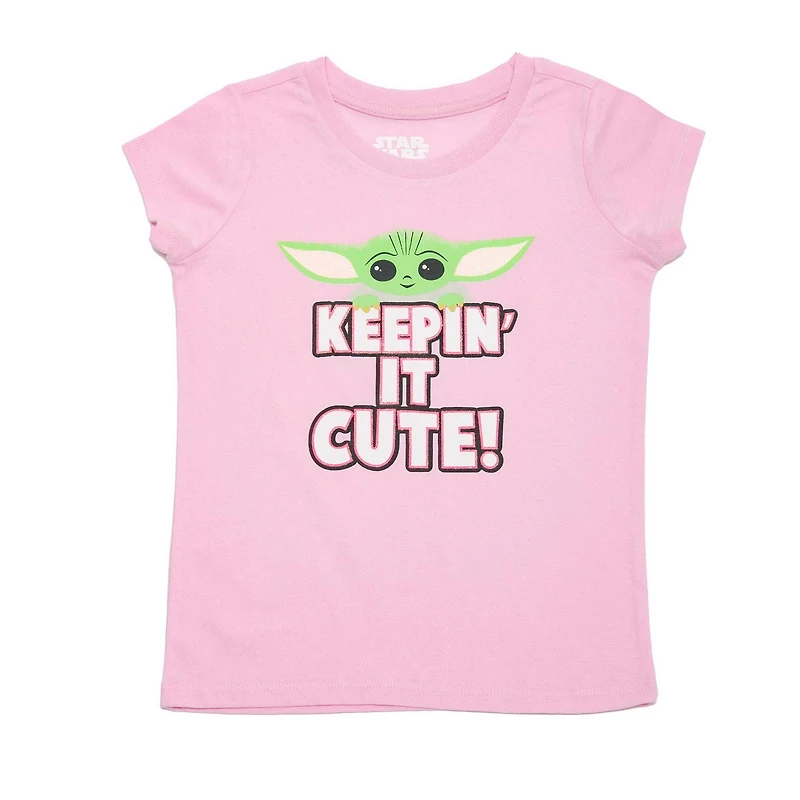 Star Wars The Mandalorian T-shirt à manches courtes Grogu pour fille