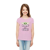 Star Wars The Mandalorian T-shirt à manches courtes Grogu pour fille