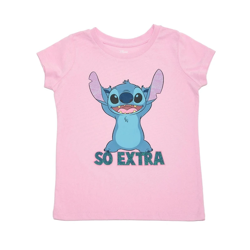 Disney's Lilo & Stitch Girl's Stitch Short Sleeve T-Shirt