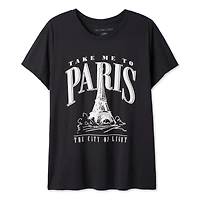 The Pink Closet Women's Plus Paris T-Shirt
