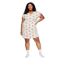 Chemise de nuit à encolure en V George Plus pour femmes