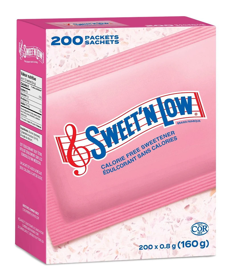 Édulcorant sans calorie Sweet'N Low 200 sachets