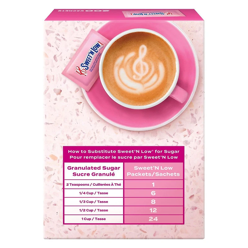 Sweet'N Low Zero Calorie Sweetener, 200 Count