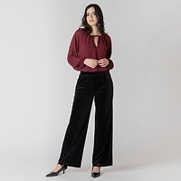 Devoted pantalon large en velours
