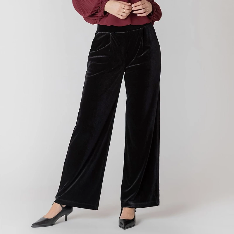 Devoted pantalon large en velours