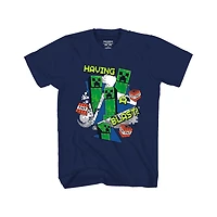 T-shirt Minecraft Creeper Blast pour garçon