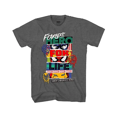 T-shirt Marvel Fearless Hero pour garçon