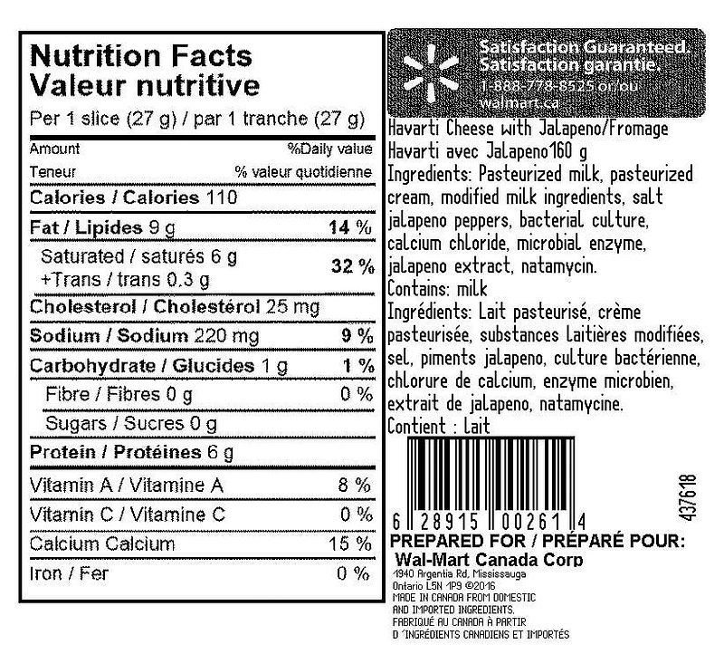 Your Fresh Market Havarti Cheese with Jalapeño, 160 g