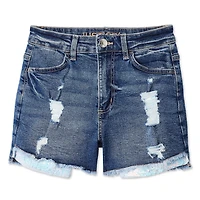 Justice Girls' Sequin Mini Mom Short