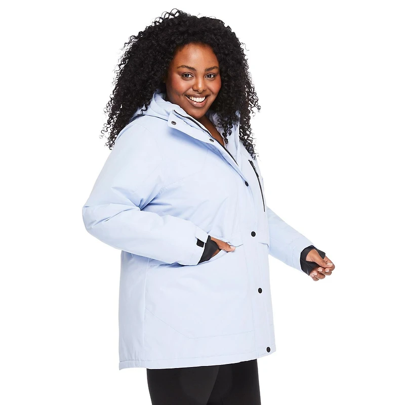 Manteau de ski Athletic Works Plus pour femmes Tailles 1X-4X