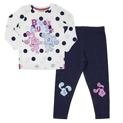 Blues Clues Ensemble 2 pièces pour fille. L'ensemble comprends un haut à manche long et un pantalon