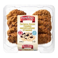 PaneRiso Always Gluten-Free Oatmeal Raisin Cookies, 10 cookies, 350 g total