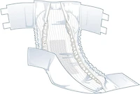 Culottes d'incontinence FitRight Ultra pour adultes, taille M, pour tour de taille 32"-44", sachet de 20