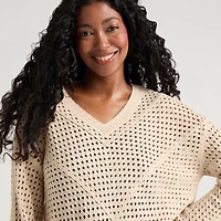Haut en tricot crocheté pour femmes Mexx