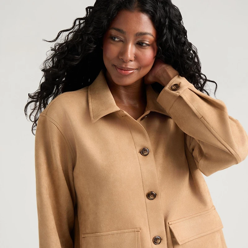 Mexx Women’s Faux Suede Jacket