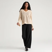 Haut en tricot crocheté pour femmes Mexx