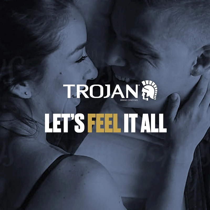 Trojan Magnum BareSkin Lubricated Condoms, 10 Lubricated Latex Condoms