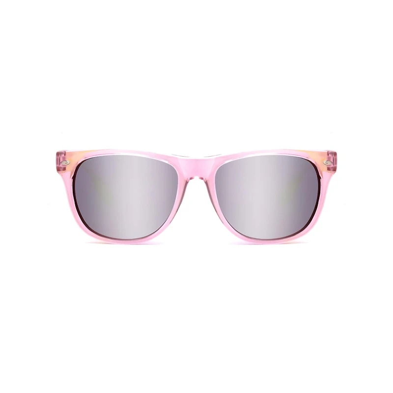 Lunettes de soleil carrées roses et jaunes pour filles George Kids