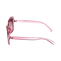 Lunettes de soleil carrées surdimensionnées roses pour femmes Madden NYC