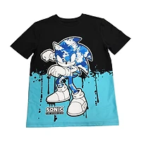 Sonic Boys Paint Drips Short Sleeve T-Shirt