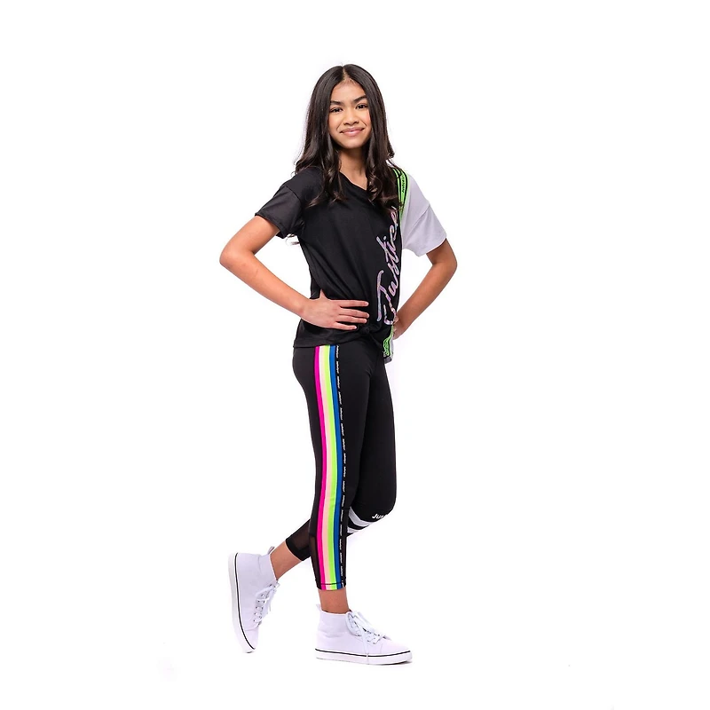 Leggings Justice Stripes pour filles