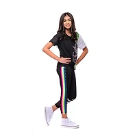 Leggings Justice Stripes pour filles