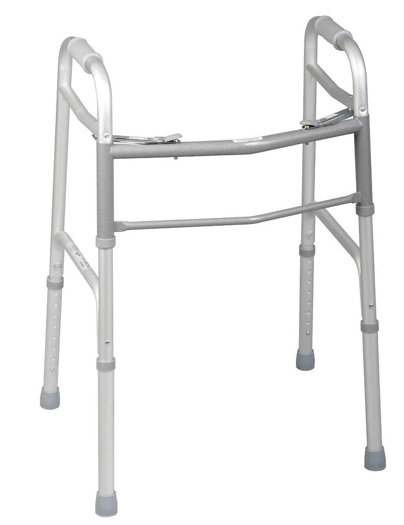 Medline Junior Walker, 2 Button, Folding, 1" Adjustable