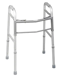 Medline Junior Walker, 2 Button, Folding, 1" Adjustable