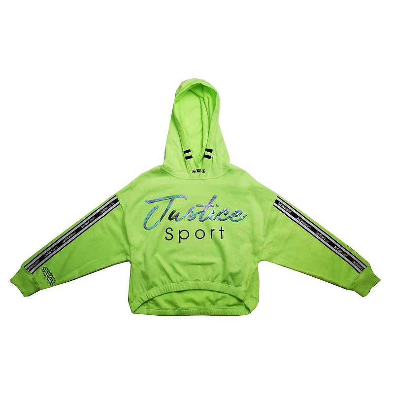 Girls Justice Slick Long Sleeve Hooded Pullover