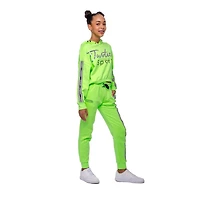 Girls Justice Slick Long Sleeve Hooded Pullover