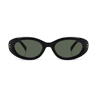 Lunettes de soleil ovales noires pour femmes Madden NYC