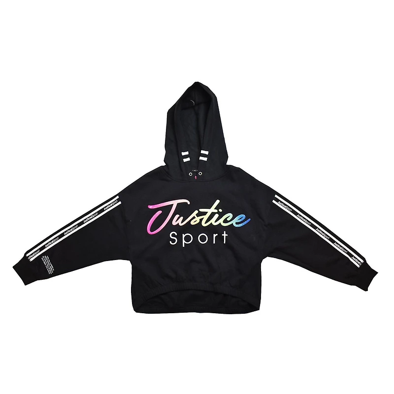 Girls Justice Slick Long Sleeve Hooded Pullover