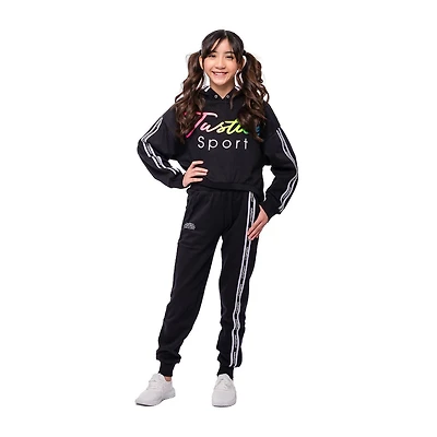 Girls Justice Slick Long Sleeve Hooded Pullover