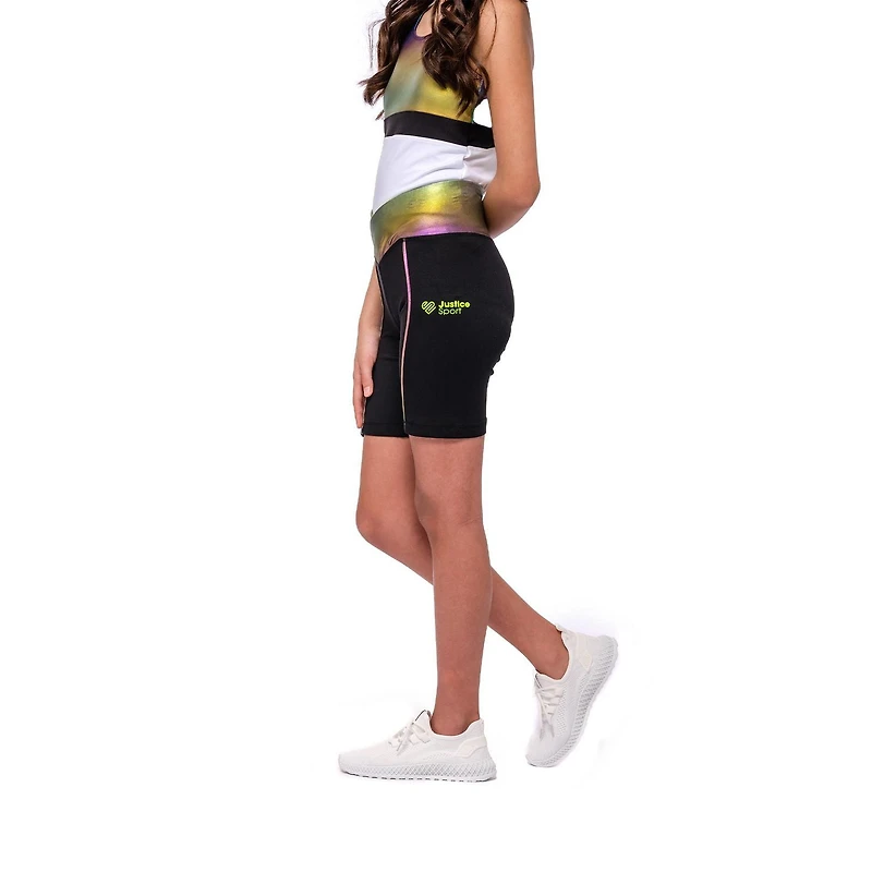 Short de motard Justice Fog pour filles