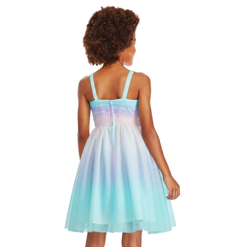 George Girls' Rainbow Mesh Dress