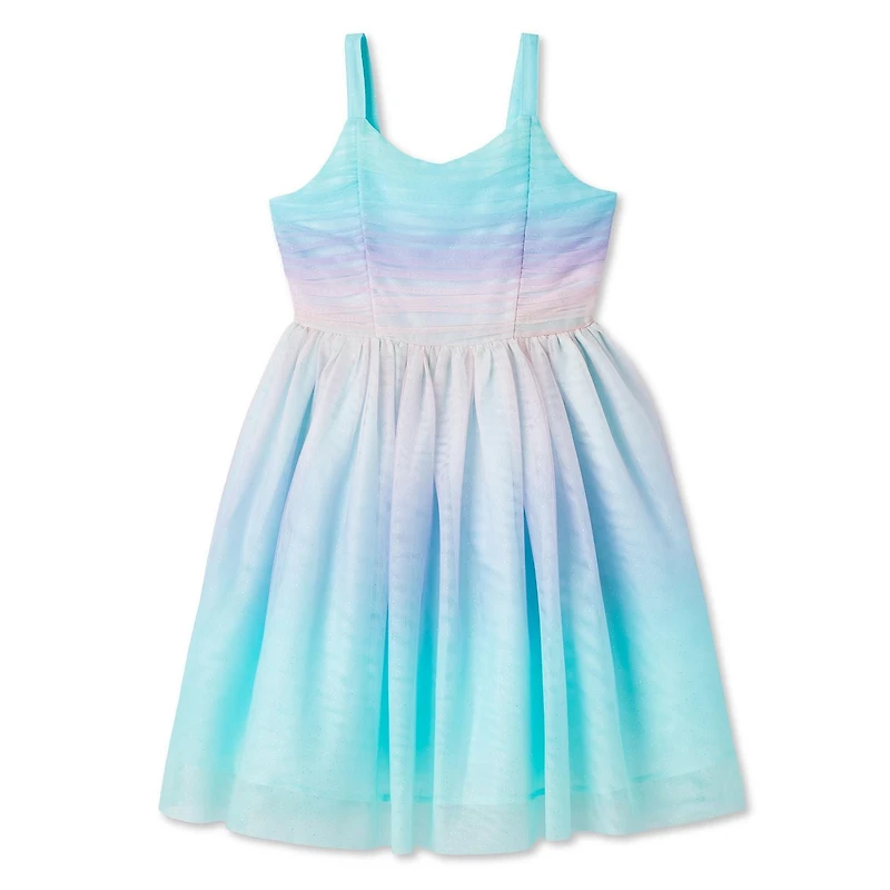 George Girls' Rainbow Mesh Dress
