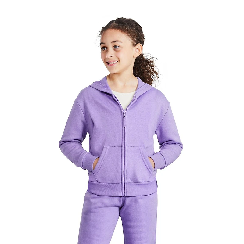 Haut à capuchon zippé sur la longueur George pour filles