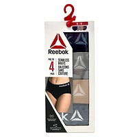 Reebok Ladies' 4 Pack Seamless Briefs, Size S-XL
