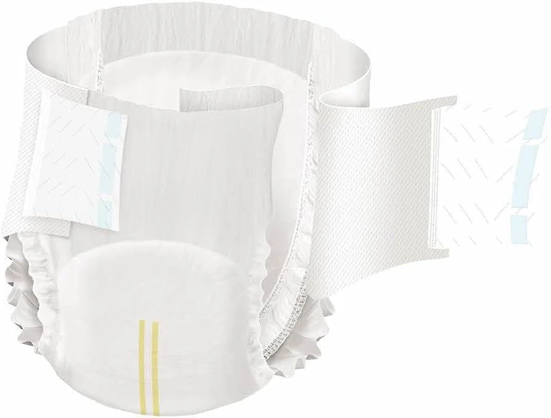 FitRight Stretch Extended Wear Night Briefs, Size 2, For Waist 40"-70", Bag of 20