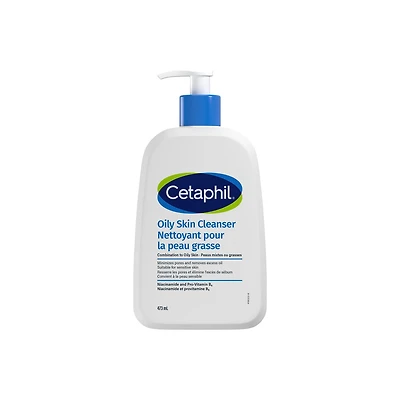 Cetaphil Oily Skin Cleanser 473ml | Gentle Foaming Daily Facial Cleanser | Ideal Face Wash for Sensitive, Combination to Oily Skin | Dermatologist Recommended