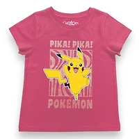 Pokemon Girl's  short sleeve  tee shirt