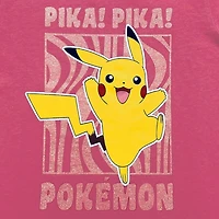 Pokemon Girl's  short sleeve  tee shirt
