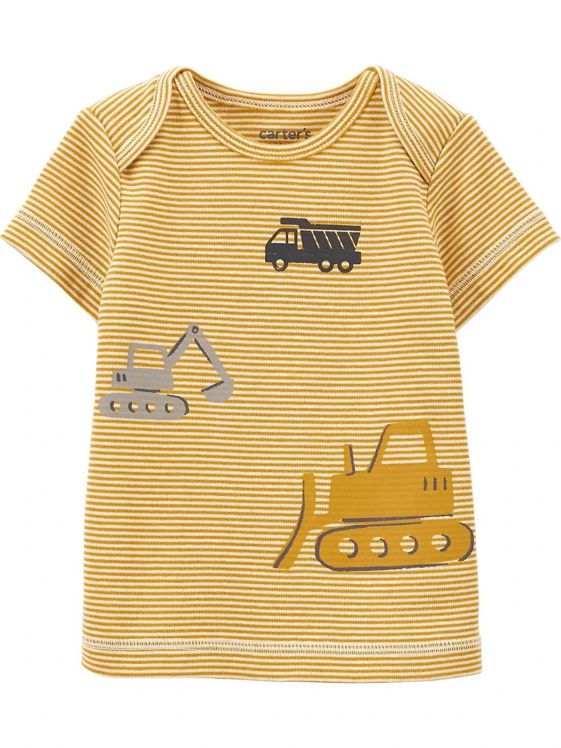 Ensemble 3 pièces pour nouveau-né garçon Carter's Child of Mine – Construction jaune