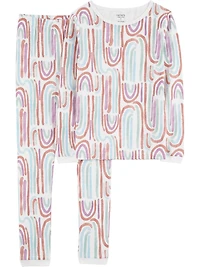 Carter's Child of Mine Kid Girls' Cotton 4-piece Pyjama - Green Birds