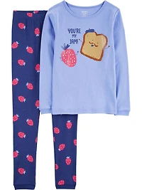 Pyjama 4 pièces pour Coton Fille Carter's Child of Mine – Petit-déjeuner violet