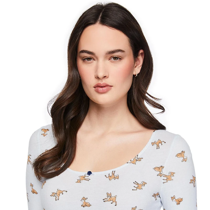 No Boundaries Women's Two Piece Pajama Set