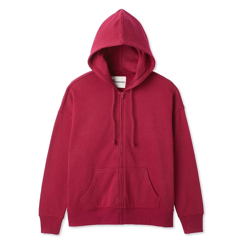No Boundaries Women's Oversized Full Zip Hoodie