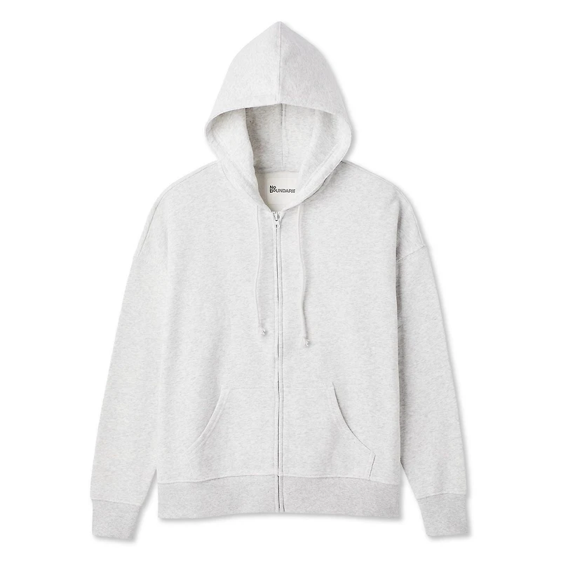 No Boundaries Women's Oversized Full Zip Hoodie
