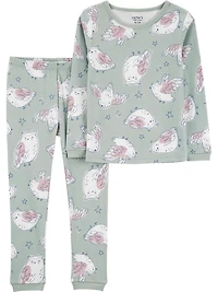 Carter's Child of Mine Pyjama 2 pièces - Oiseaux verts