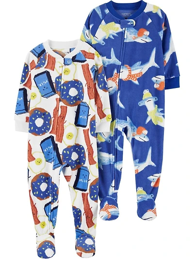 Carter's Child of Mine Baby and Toddler Pajamas, One-Piece, 2-Pack